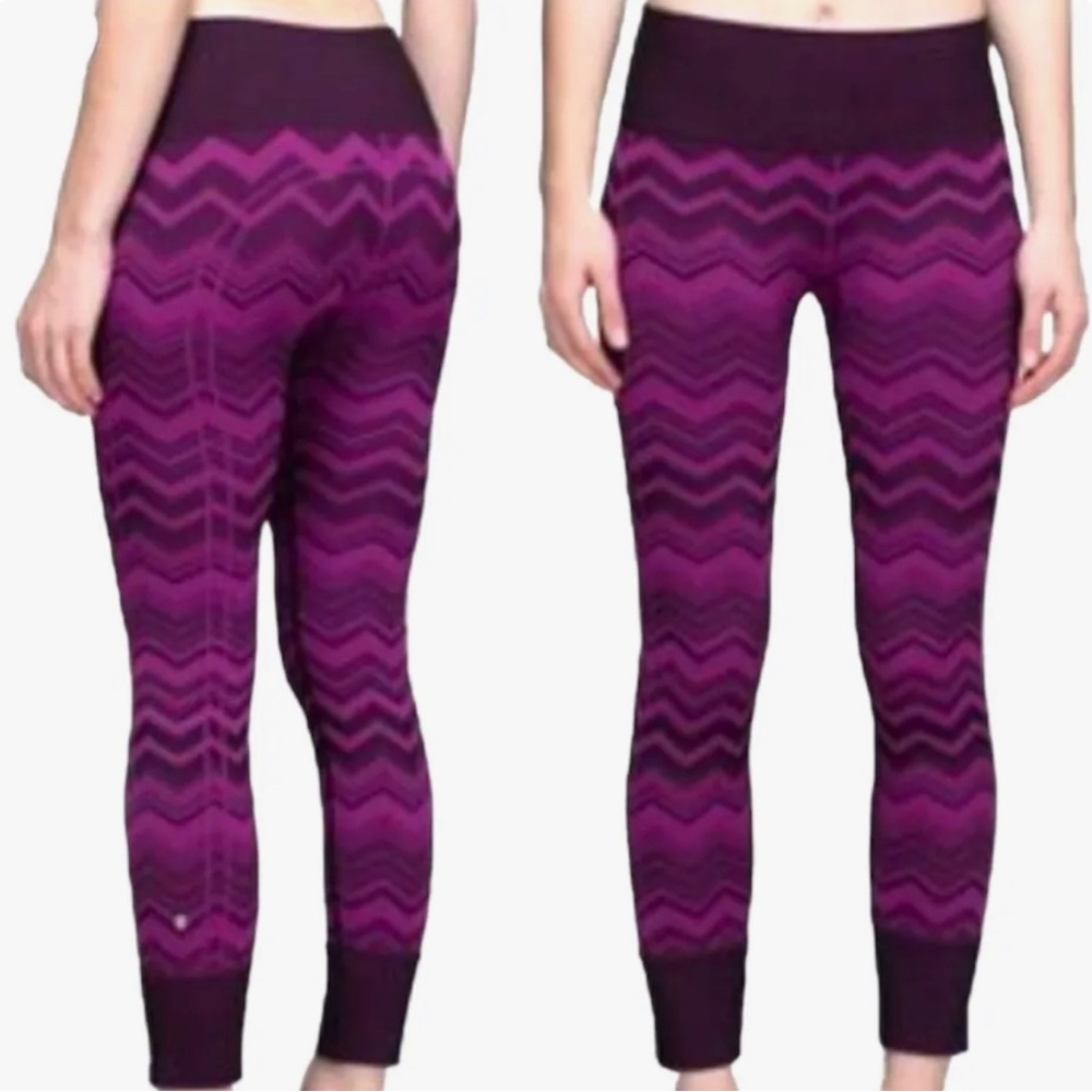 Lululemon Ebb to Street Heather Regal Plum Leggings